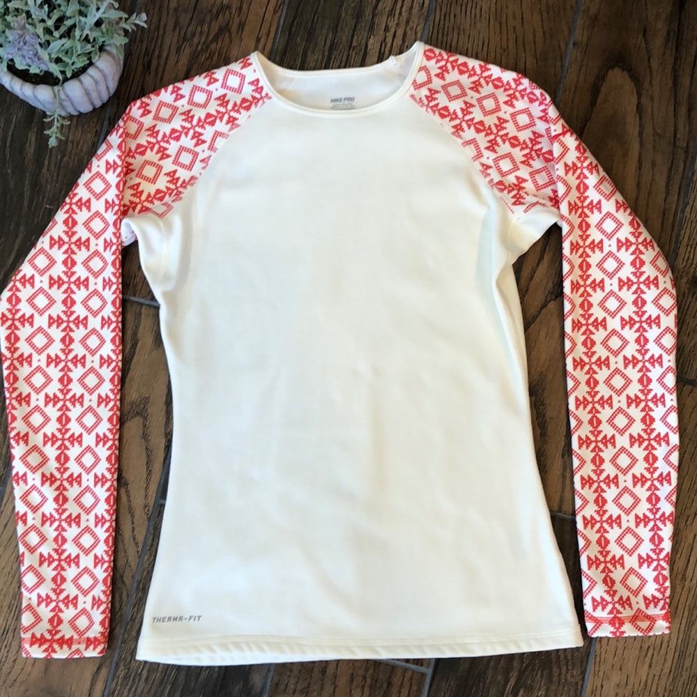 NIKE PRO / Fleece Lined Thermal Long Sleeve Top